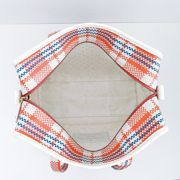 Louis Vuitton Braided Street Shopper PM Orange Blue White - Picture 11 of 16